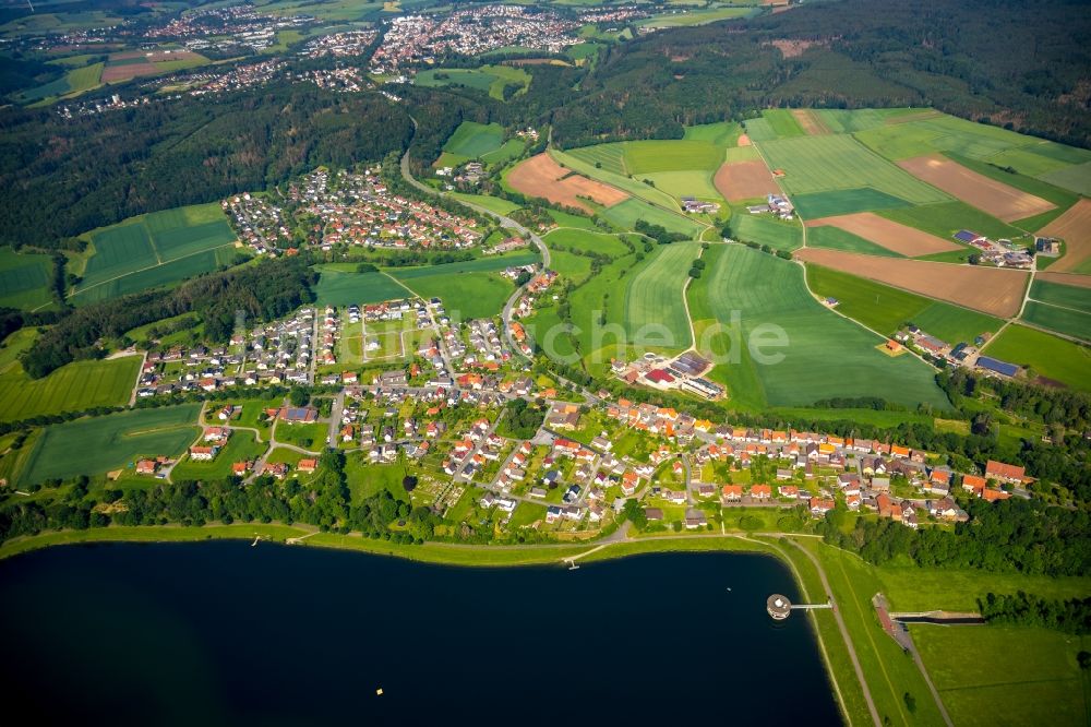 Wetterburg von oben - Ortsansicht in Wetterburg im Bundesland Hessen, Deutschland