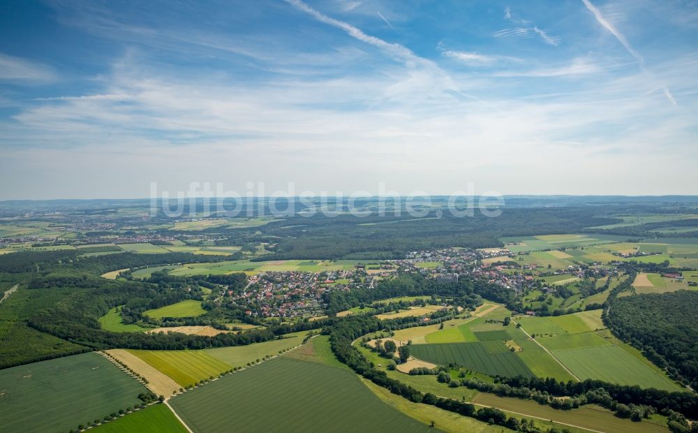 Luftaufnahme Wewelsburg - Ortsansicht in Wewelsburg im Bundesland Nordrhein-Westfalen