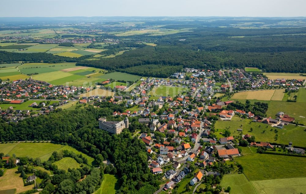 Wewelsburg aus der Vogelperspektive: Ortsansicht in Wewelsburg im Bundesland Nordrhein-Westfalen