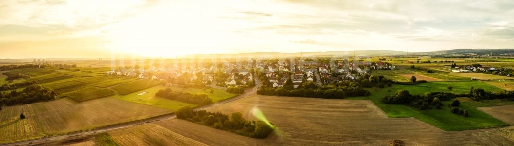 Luftaufnahme Wicker - Ortsansicht in Wicker im Bundesland Hessen, Deutschland