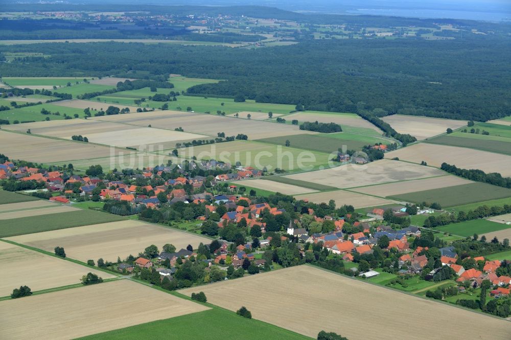 Wiedensahl von oben - Ortsansicht in Wiedensahl im Bundesland Niedersachsen