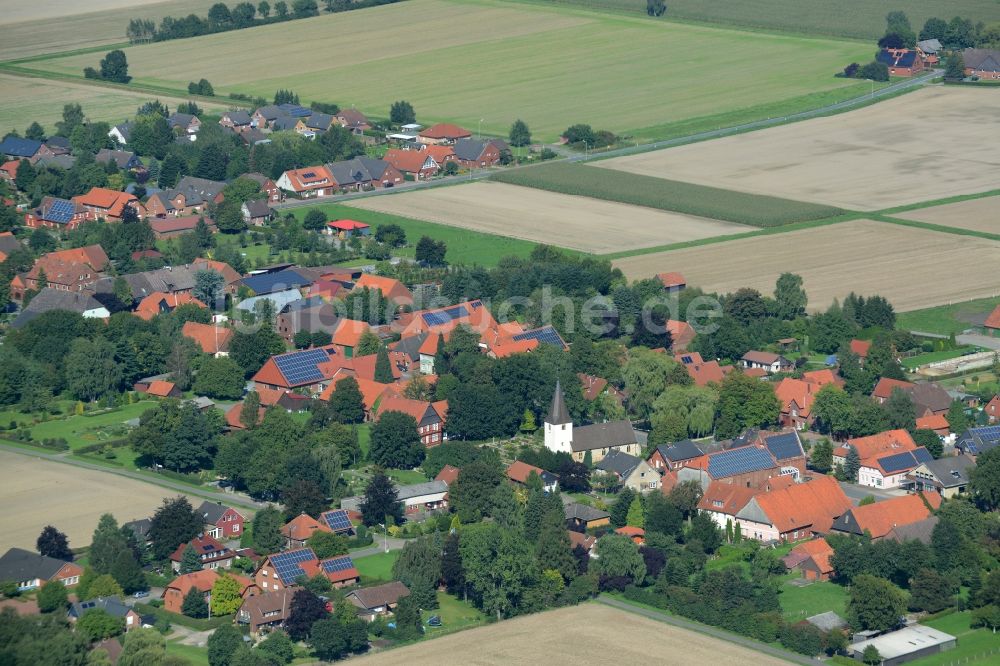 Wiedensahl aus der Vogelperspektive: Ortsansicht in Wiedensahl im Bundesland Niedersachsen