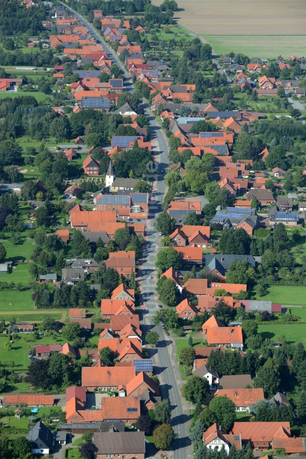 Luftaufnahme Wiedensahl - Ortsansicht in Wiedensahl im Bundesland Niedersachsen