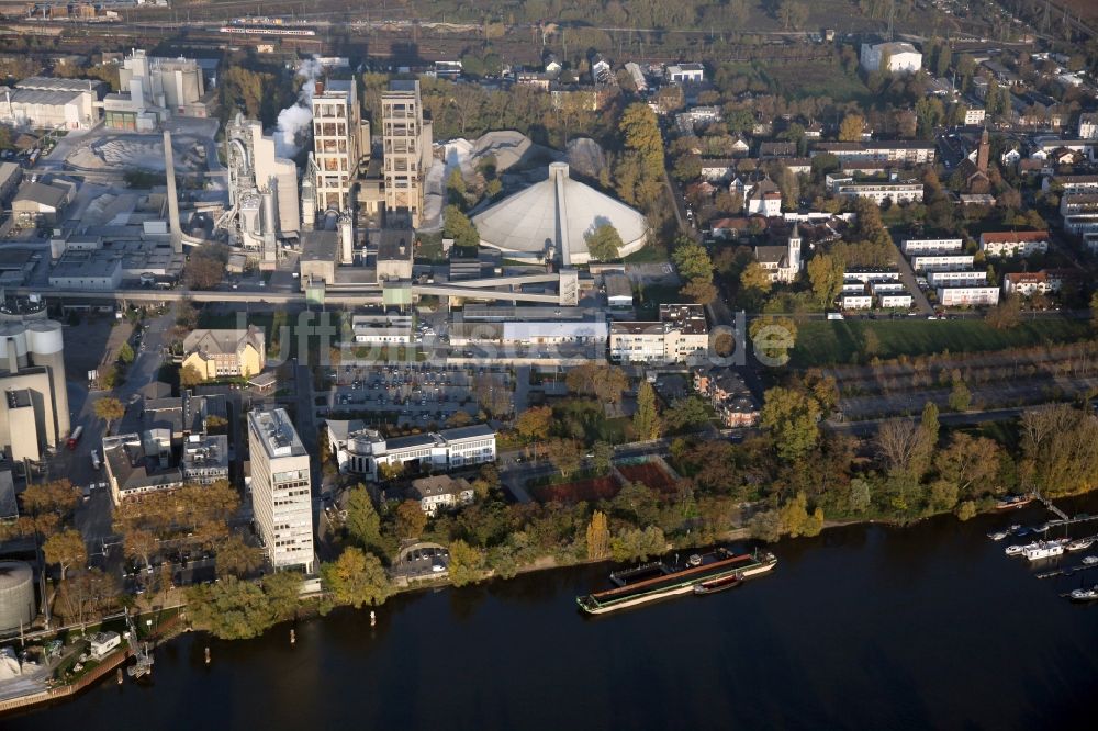 Luftaufnahme Wiesbaden-Mainz-Amöneburg - Ortsansicht von Wiesbaden-Mainz-Amöneburg im Bundesland Hessen