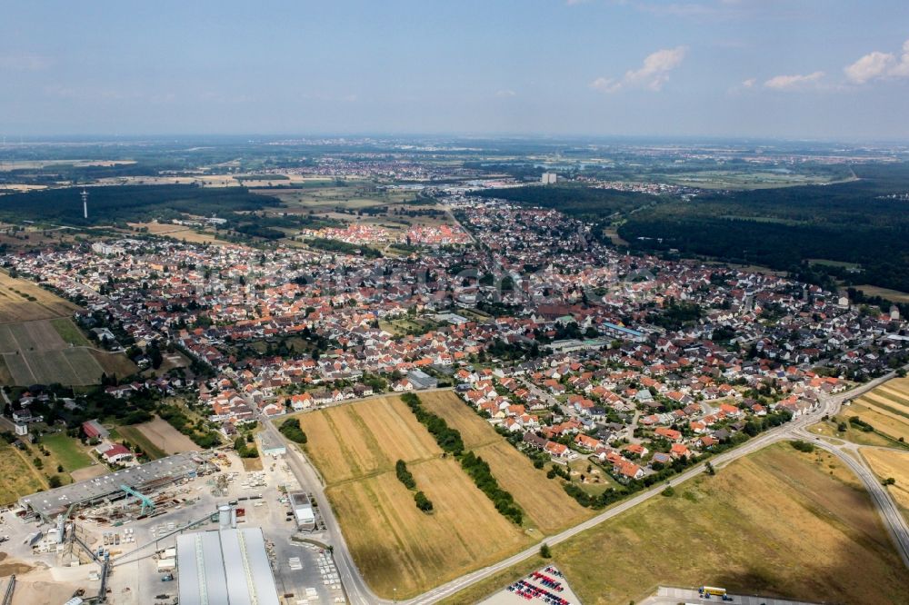 Luftbild Wiesental - Ortsansicht in Wiesental im Bundesland Baden-Württemberg, Deutschland