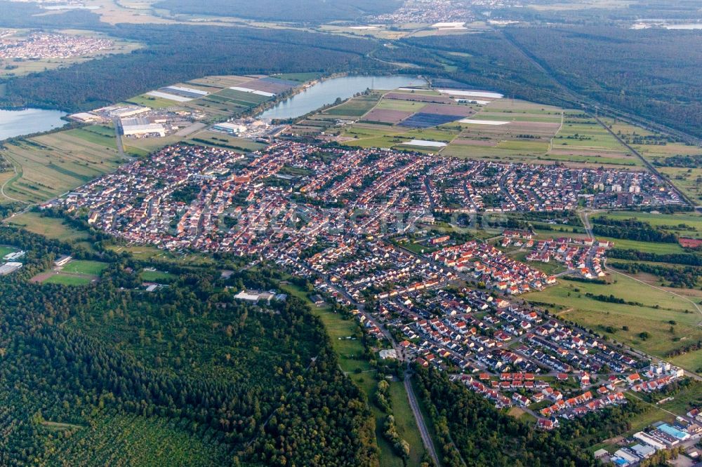 Wiesental von oben - Ortsansicht in Wiesental im Bundesland Baden-Württemberg, Deutschland