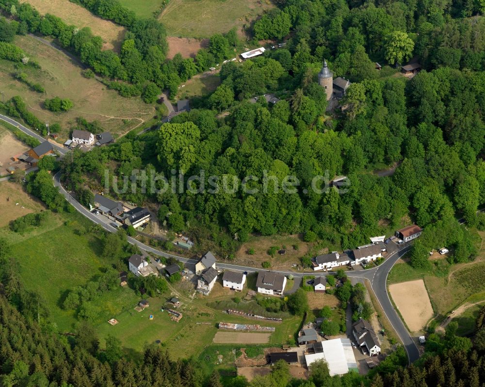 Luftaufnahme Friesenhagen - Ortsansicht von Wildenburg im Bundesland Rheinland-Pfalz