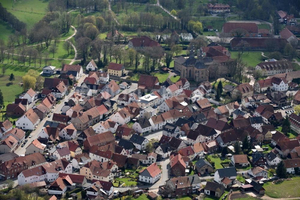 Willebadessen von oben - Ortsansicht in Willebadessen im Bundesland Nordrhein-Westfalen