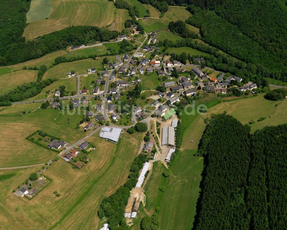 Luftbild Wilzenberg-Hußweiler - Ortsansicht von Wilzenberg-Hußweiler im Bundesland Rheinland-Pfalz