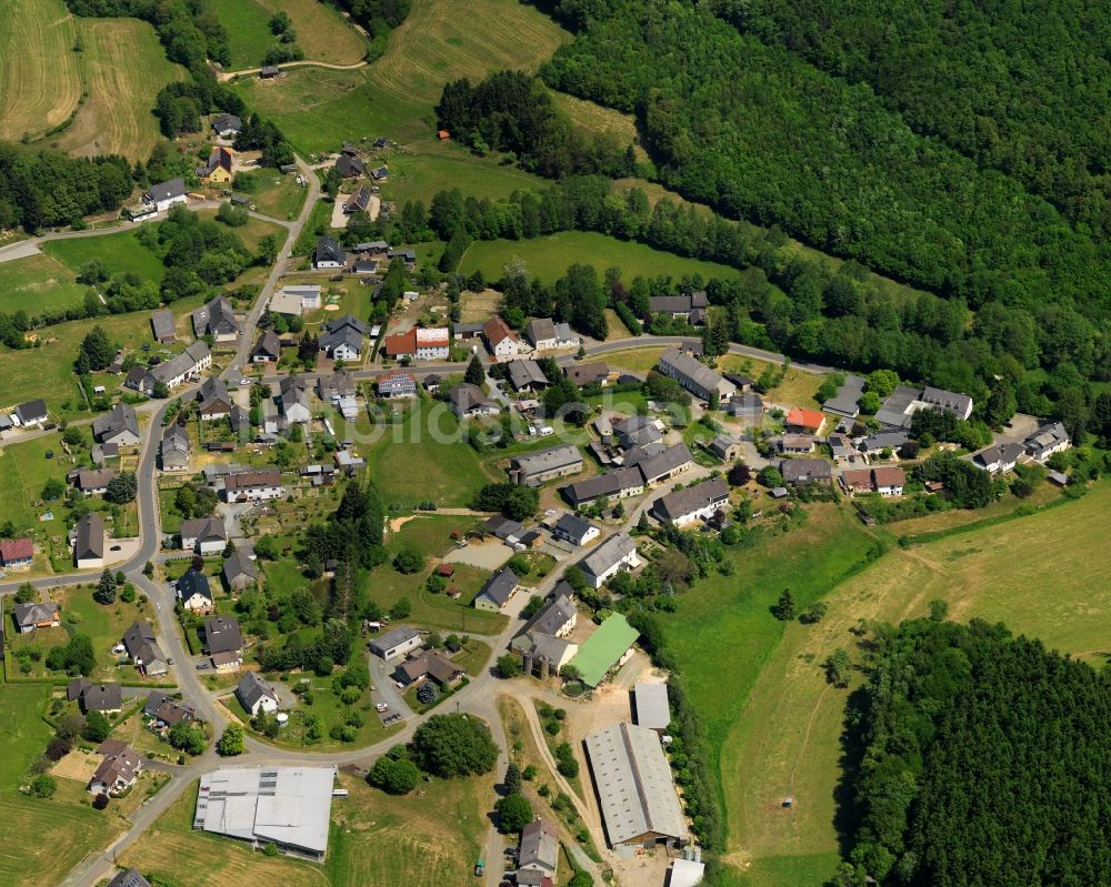 Luftaufnahme Wilzenberg-Hußweiler - Ortsansicht von Wilzenberg-Hußweiler im Bundesland Rheinland-Pfalz