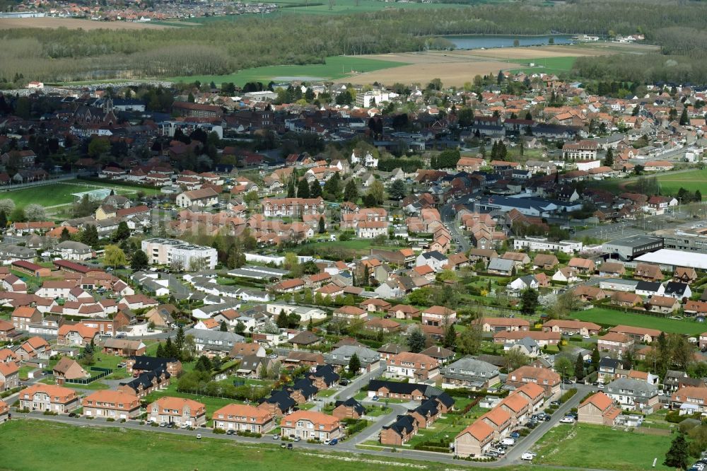 Wingles von oben - Ortsansicht in Wingles in Nord-Pas-de-Calais Picardie, Frankreich