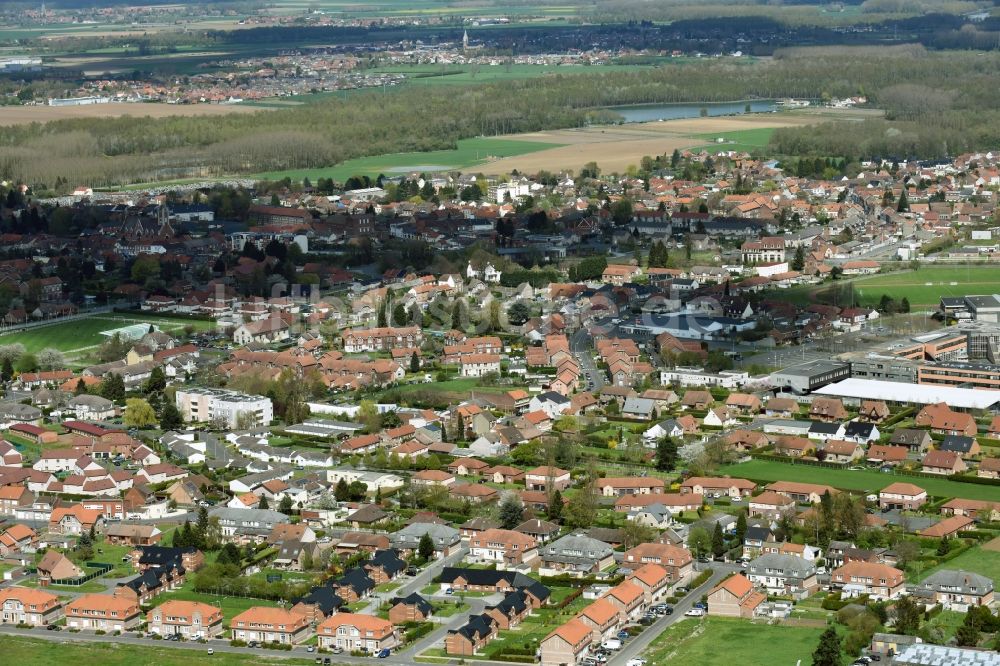 Wingles aus der Vogelperspektive: Ortsansicht in Wingles in Nord-Pas-de-Calais Picardie, Frankreich