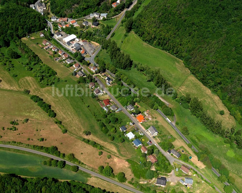 Luftbild Winterburg - Ortsansicht von Winterburg an der L108 im Bundesland Rheinland-Pfalz