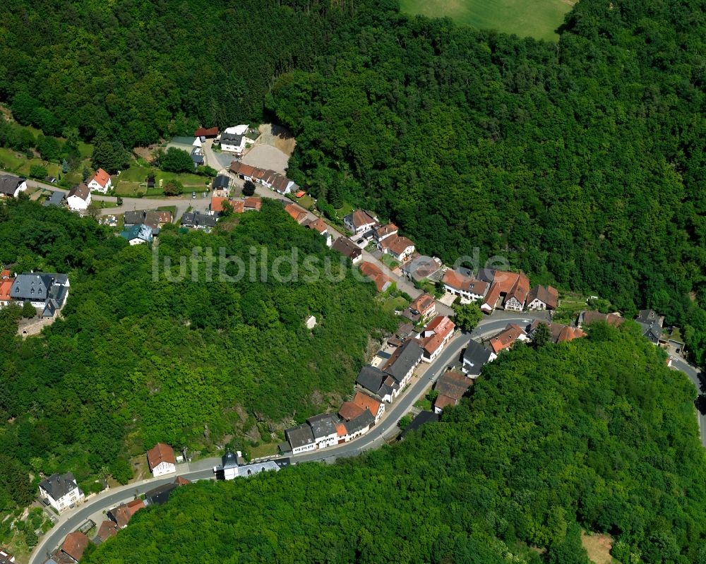 Luftaufnahme Winterburg - Ortsansicht von Winterburg an der L108 im Bundesland Rheinland-Pfalz