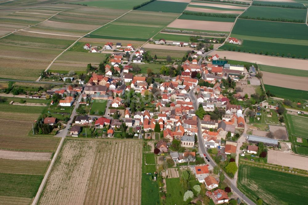 Luftbild Wintersheim - Ortsansicht von Wintersheim im Bundesland Rheinland-Pfalz