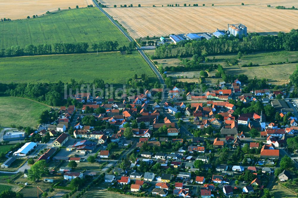 Wüllersleben aus der Vogelperspektive: Ortsansicht in Wüllersleben im Bundesland Thüringen, Deutschland