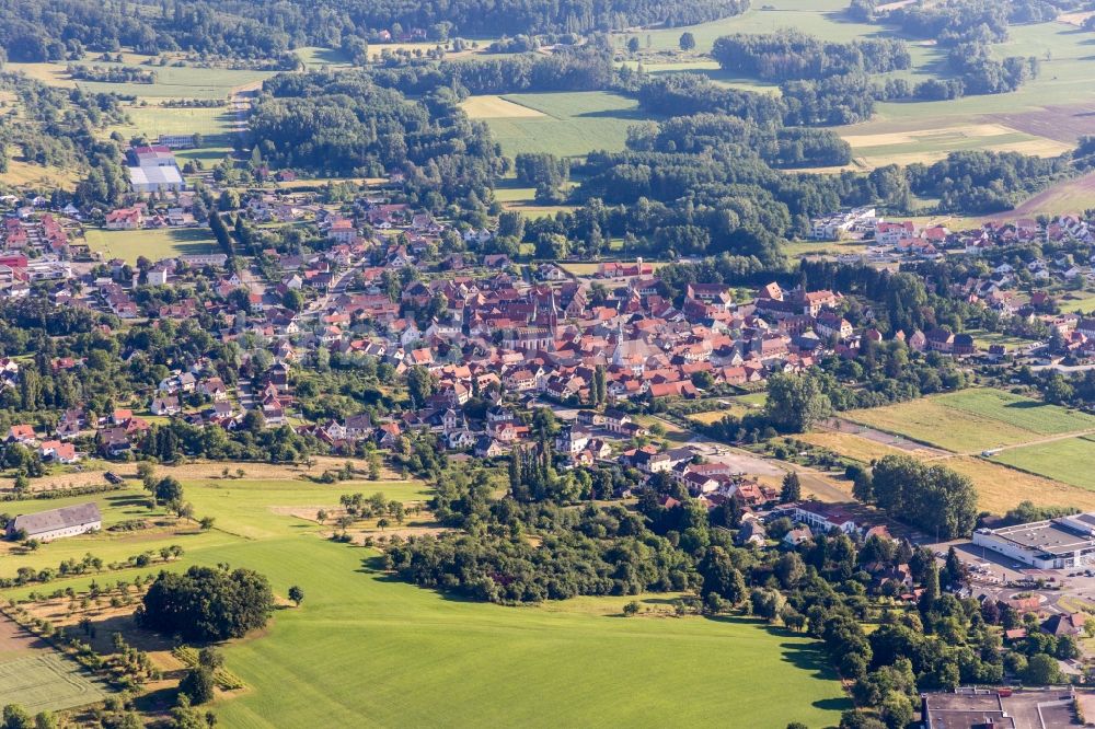 Luftbild Wœrth - Ortsansicht in Wœrth in Grand Est, Frankreich