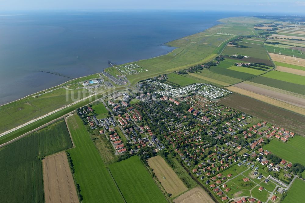 Luftaufnahme Wurster Nordseeküste - Ortsansicht in Wurster Nordseeküste im Bundesland Niedersachsen