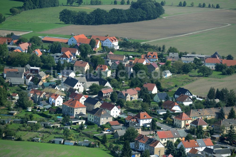 Luftbild Wyhra - Ortsansicht von Wyhra im Bundesland Sachsen