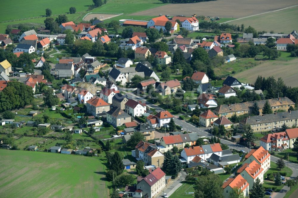 Luftaufnahme Wyhra - Ortsansicht von Wyhra im Bundesland Sachsen