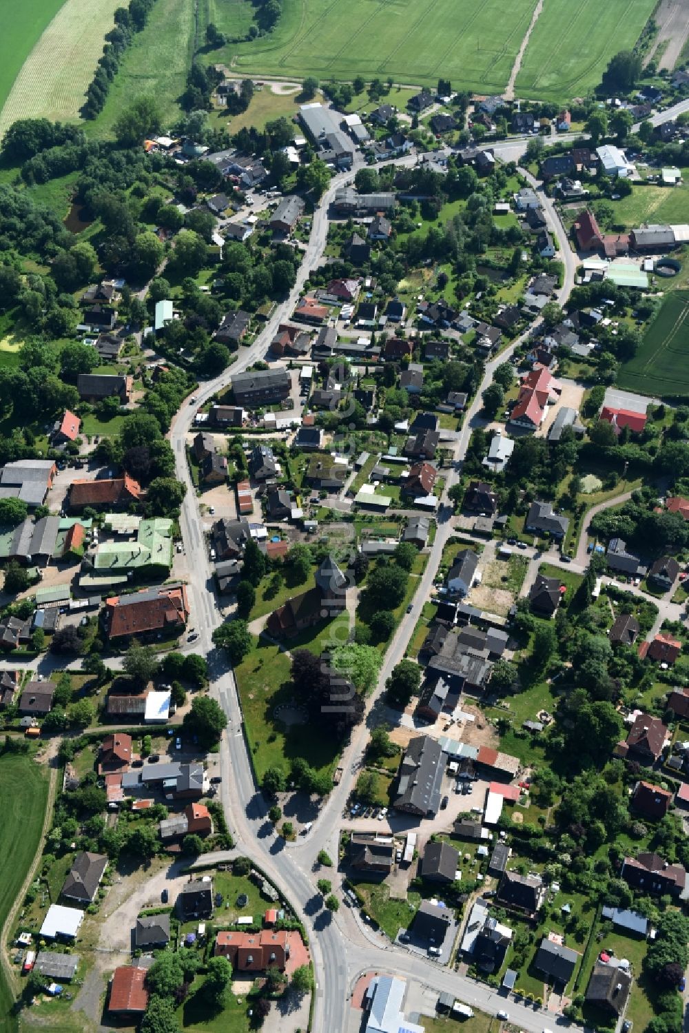 Luftaufnahme Zarpen - Ortsansicht in Zarpen im Bundesland Schleswig-Holstein