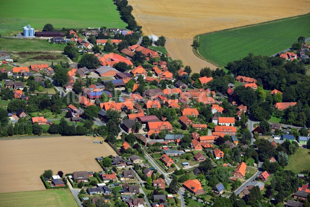 Barum aus der Vogelperspektive: Ortsansicht vom Zentrum des Dorfes Barum im Bundesland Niedersachsen