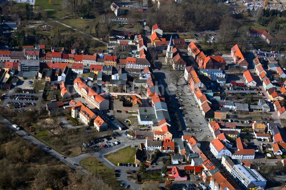 Luftaufnahme Zossen - Ortsansicht in Zossen im Bundesland Brandenburg, Deutschland