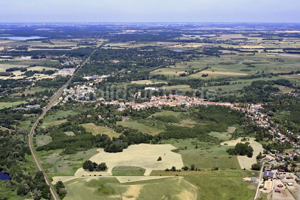 Zossen aus der Vogelperspektive: Ortsansicht in Zossen im Bundesland Brandenburg, Deutschland