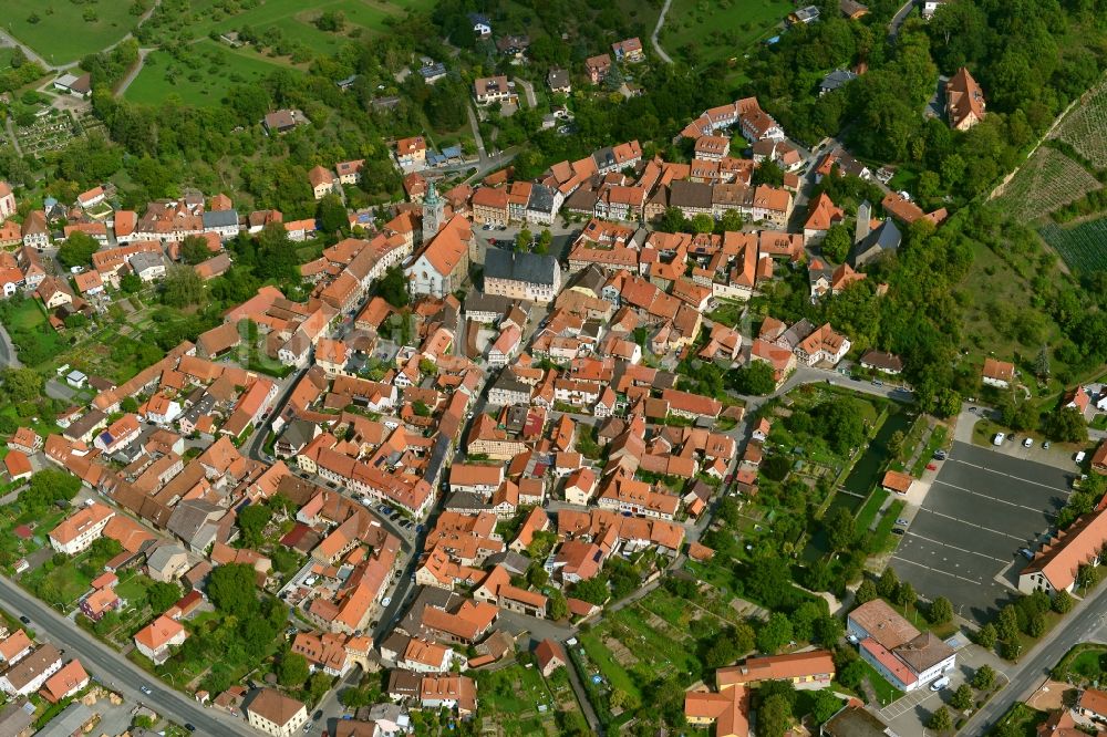 Luftbild Königsberg in Bayern - Ortsansicht der zum Landkreis Haßberge gehörenden Gemeinde Königsberg in Bayern im Bundesland Bayern