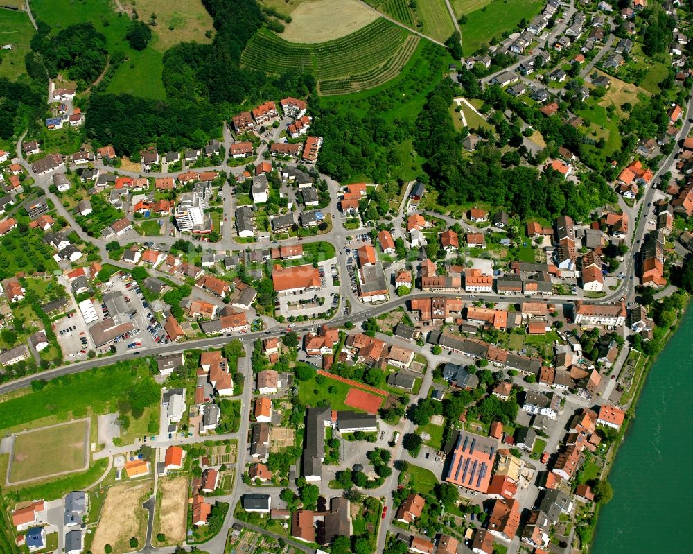 Zurzach von oben - Ortsansicht in Zurzach im Bundesland Baden-Württemberg, Deutschland