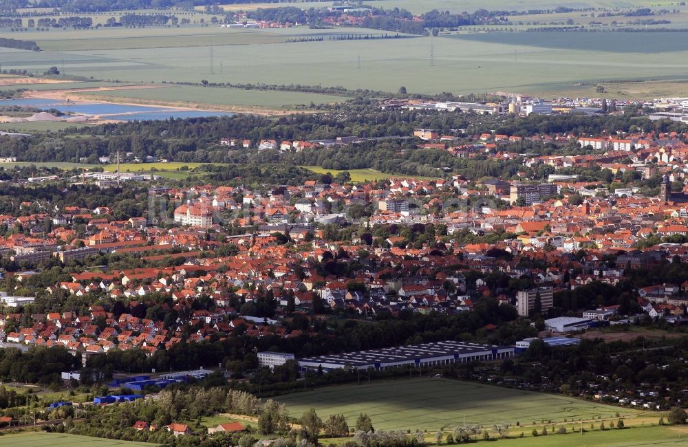 Gotha von oben - Ortsübersicht von Gotha im Bundesland Thüringen