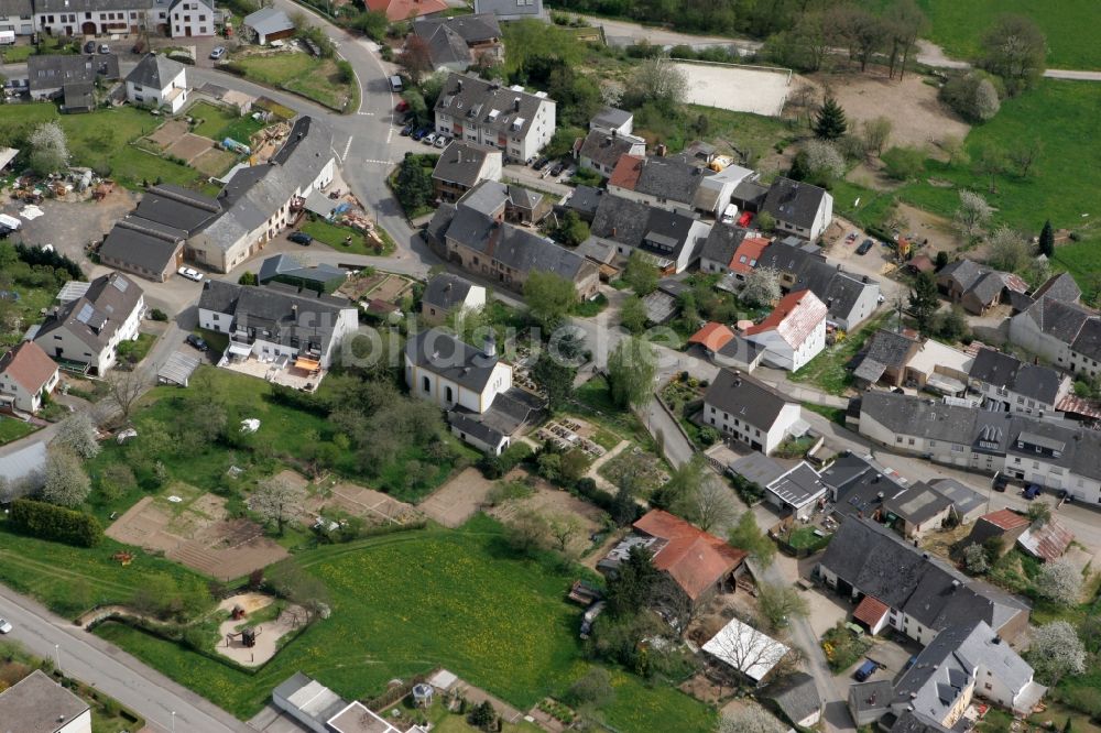 Trier Kernscheid von oben - Ortsbezirk Kernscheid in Trier im Bundesland Rheinland-Pfalz