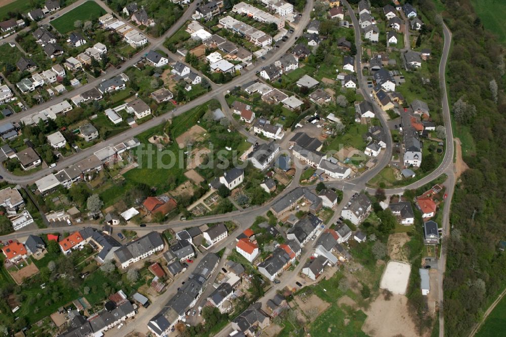 Trier Kernscheid von oben - Ortsbezirk Kernscheid in Trier im Bundesland Rheinland-Pfalz