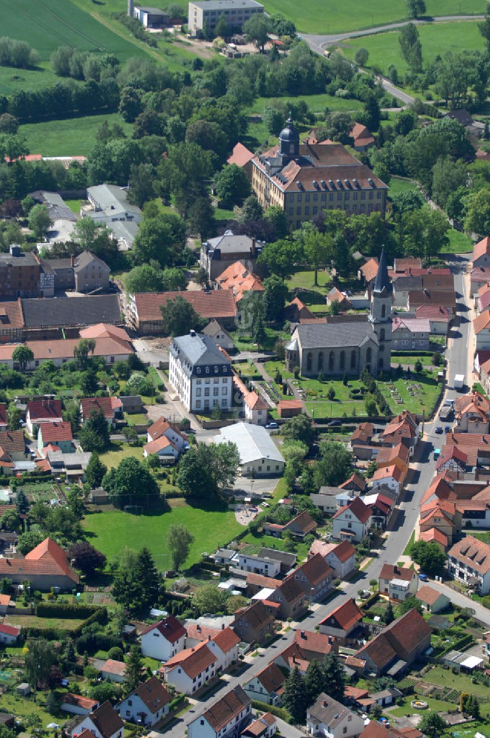 Friedrichswerth aus der Vogelperspektive: Ortschaft Friedrichswerth in Thüringen