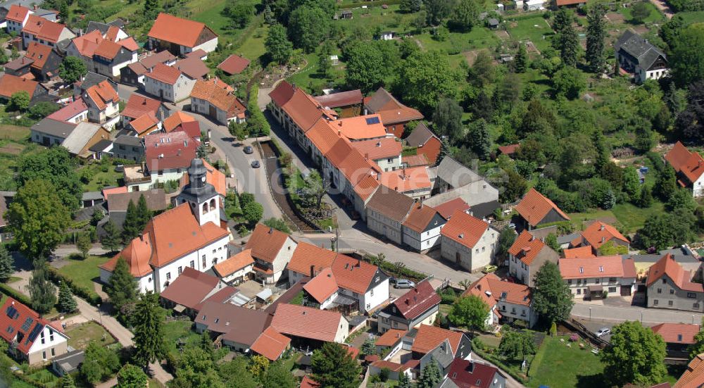 Luftaufnahme Tabarz - Ortschaft Tabarz in Thüringen