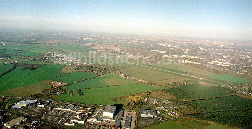 Luftbild Schönefeld / Brandenburg - Ortschaften und Umgebung des künftigen Großflughafens Berlin - Schönefeld.