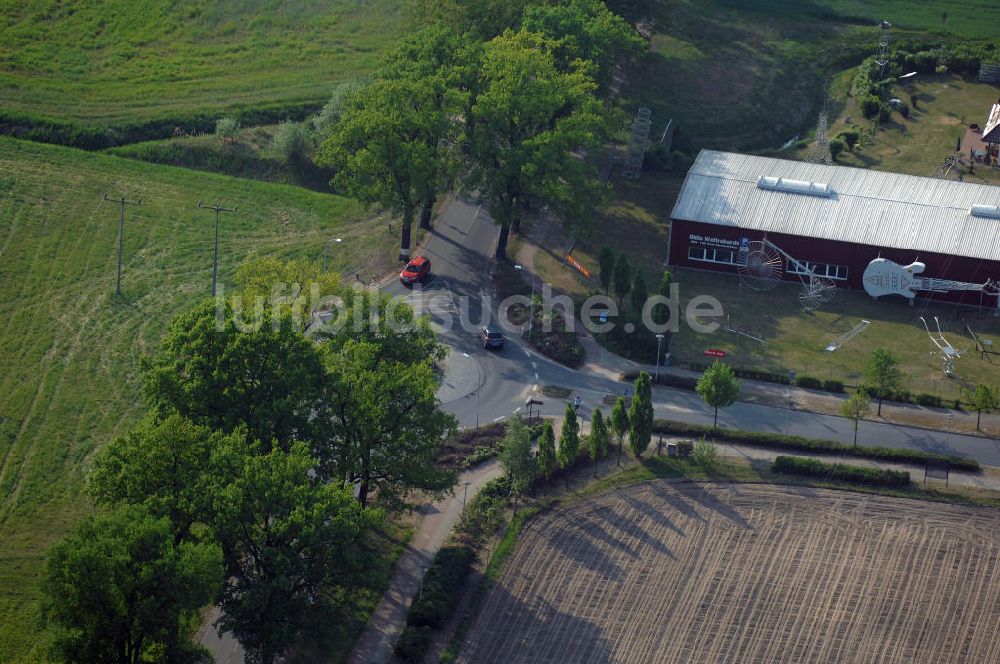 Luftbild STORKOW - Ortsdurchfahrt der Bundesstrasse B 246 in Storkow