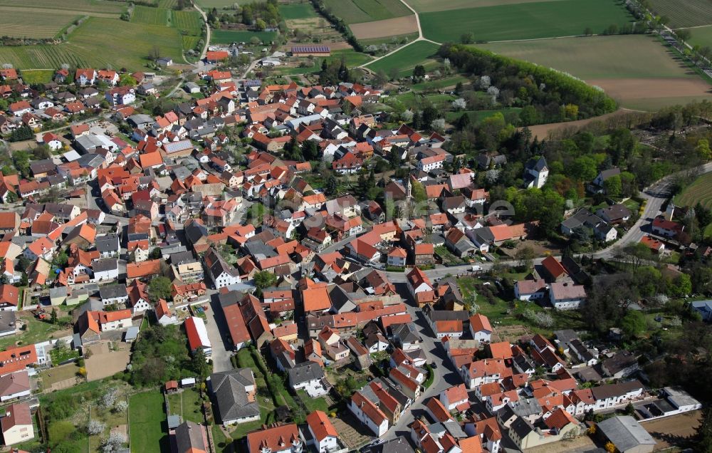 Luftbild Schornsheim - Ortsgemeinde Schornsheim in der Verbandsgemeinde Wörrstadt im Landkreis Alzey-Worms in Rheinland-Pfalz