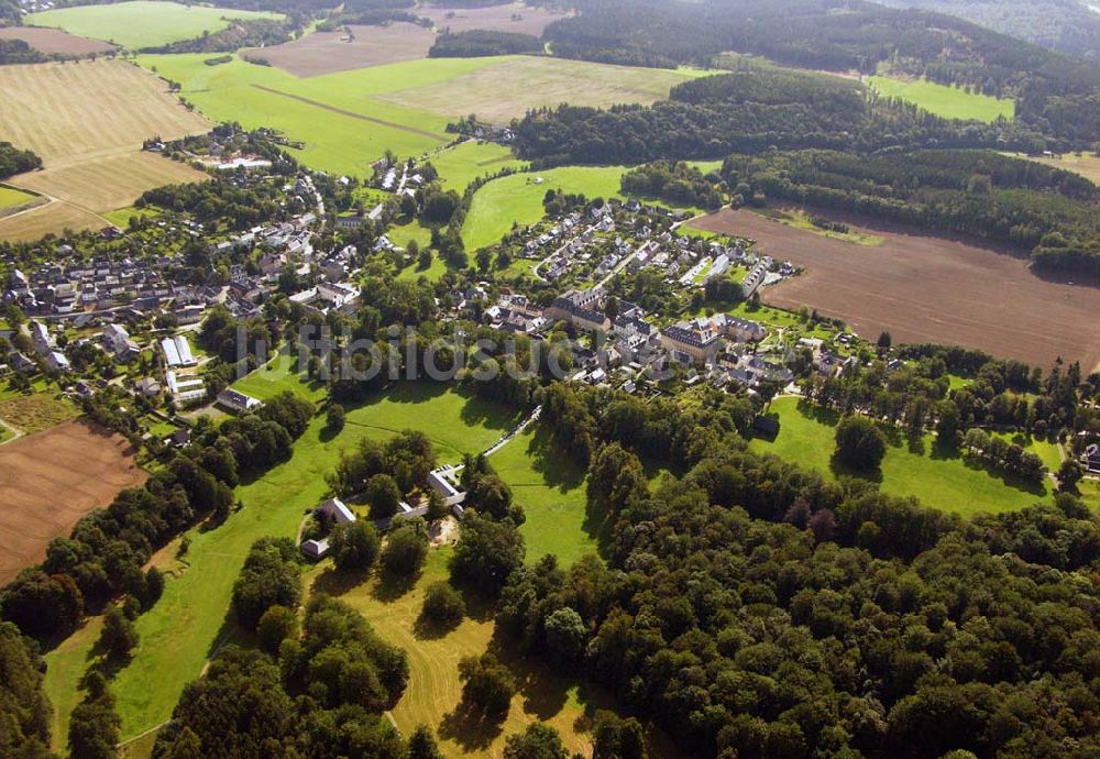 Luftbild Ebersdorf - Ortskern von Ebersdorf in Thüringen