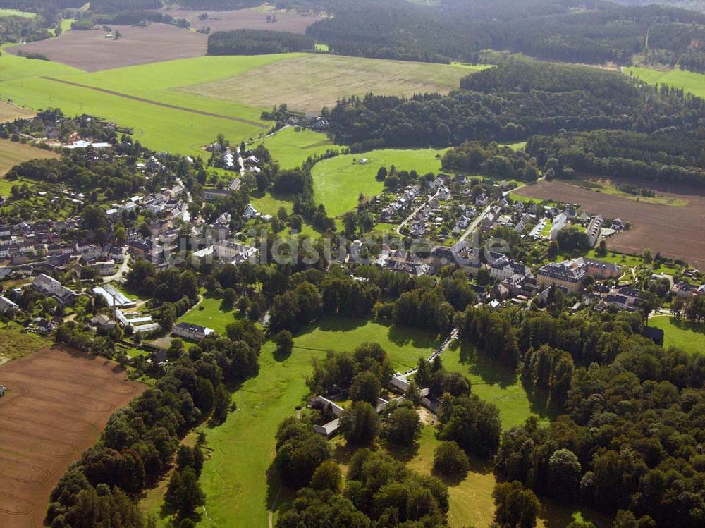 Luftaufnahme Ebersdorf - Ortskern von Ebersdorf in Thüringen