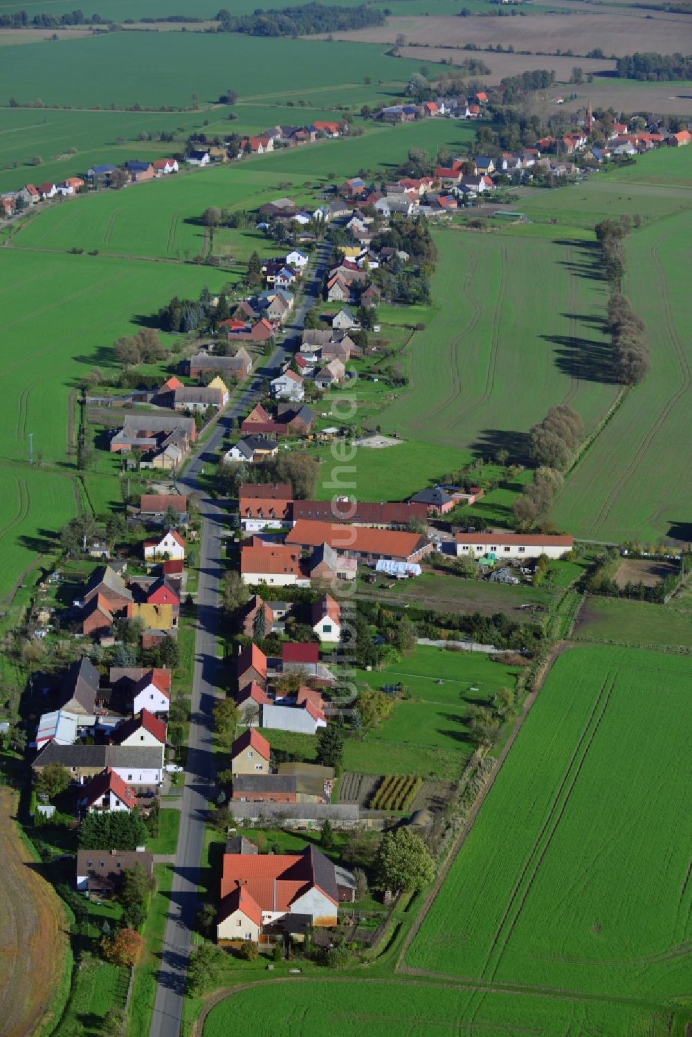 Luftaufnahme Horstdorf - Ortskern in Horstdorf im Bundesland Sachsen-Anhalt