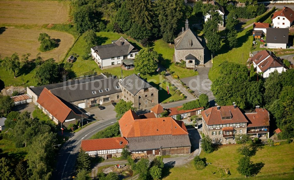 Luftaufnahme Neuenrade - Ortskern von Küntrop in Neuenrade im Bundesland Nordrhein-Westfalen