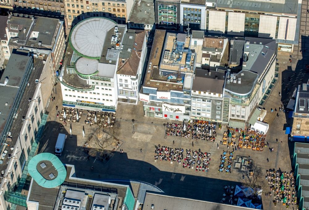 Dortmund aus der Vogelperspektive: Ortskern am Markt in Dortmund im Bundesland Nordrhein-Westfalen