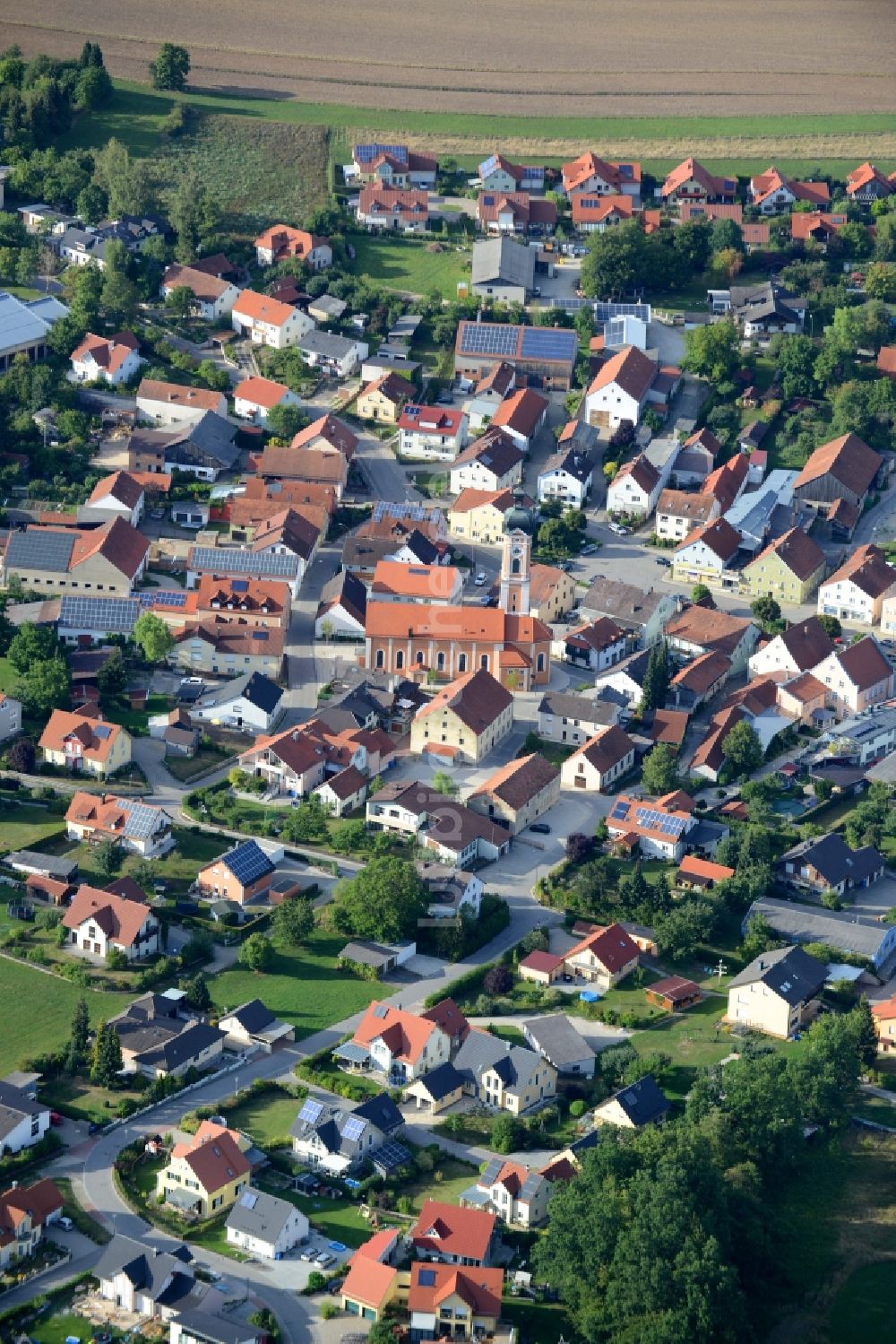 Luftbild Painten - Ortskern am Markt in Painten im Bundesland Bayern