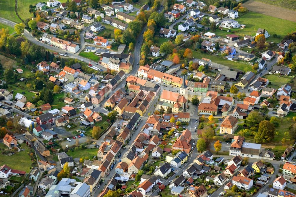 Luftbild Windischeschenbach - Ortskern am Markt in Windischeschenbach im Bundesland Bayern, Deutschland