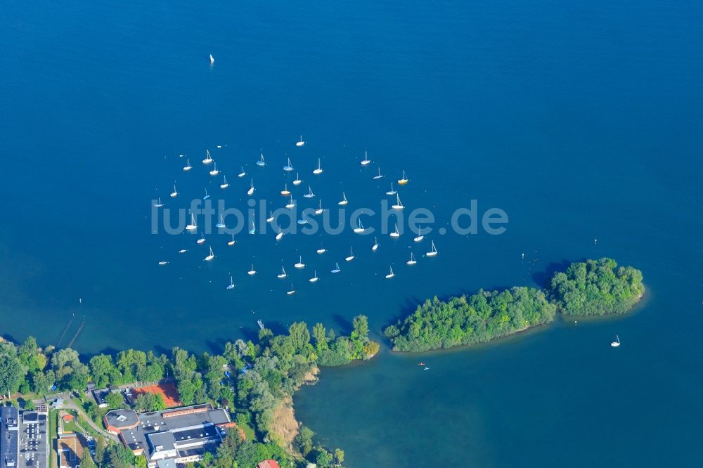 Luftbild Immenstaad am Bodensee - Ortskern am Uferbereich des Bodensee in Immenstaad am Bodensee im Bundesland Baden-Württemberg, Deutschland