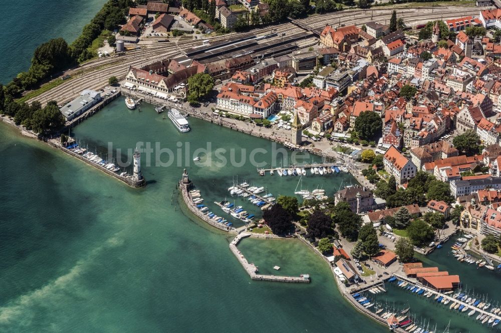 Luftbild Lindau (Bodensee) - Ortskern am Uferbereich des Bodensee in Lindau (Bodensee) im Bundesland Bayern, Deutschland