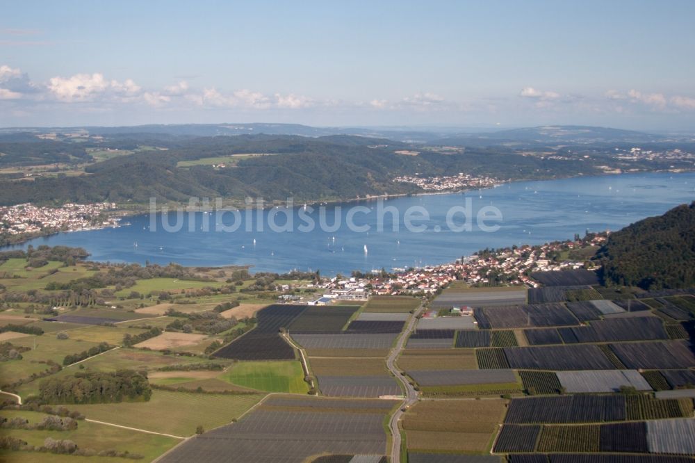 Bodman-Ludwigshafen von oben - Ortskern am Uferbereich des Bodensee im Ortsteil Bodman in Bodman-Ludwigshafen im Bundesland Baden-Württemberg