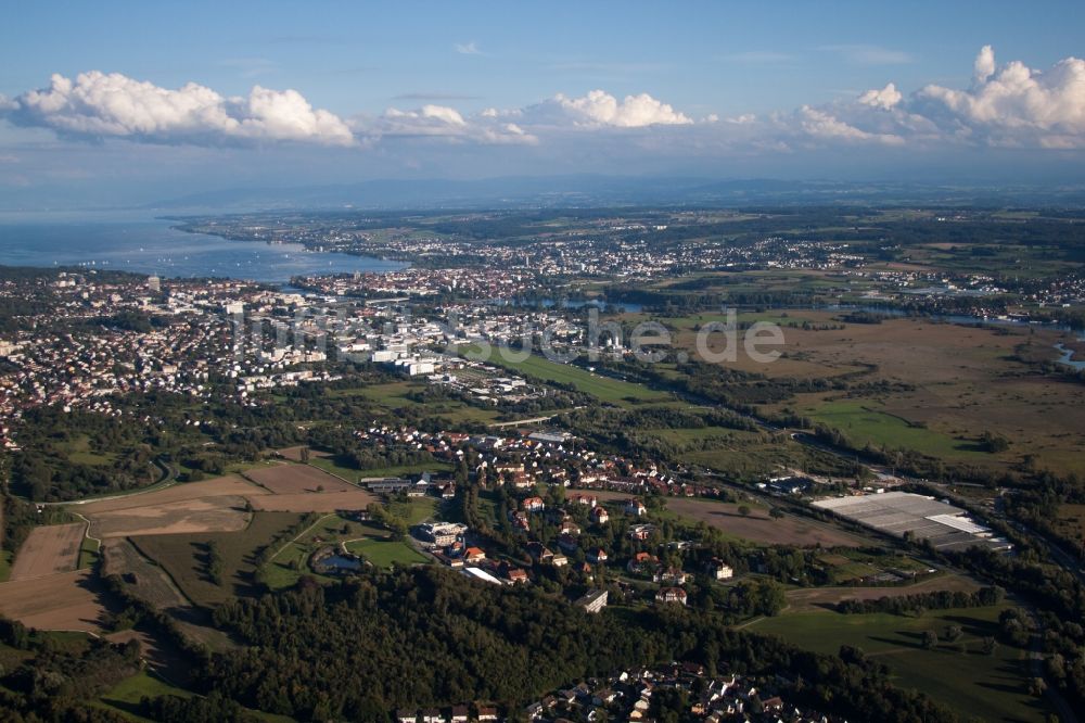 Luftbild Reichenau - Ortskern am Uferbereich des Bodensee im Ortsteil Waldsiedlung in Reichenau im Bundesland Baden-Württemberg, Deutschland