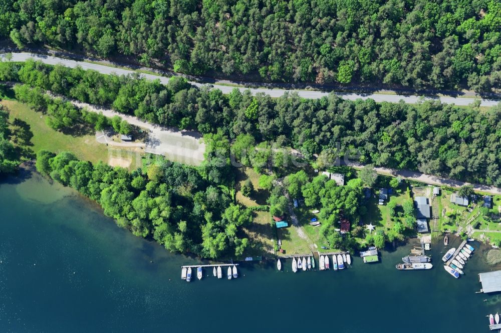 Luftbild Joachimsthal - Ortskern am Uferbereich des Werbellinsee in Joachimsthal im Bundesland Brandenburg, Deutschland